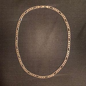 24" Sterling Silver Figaro Link Chain Necklace 925 - 38 grams